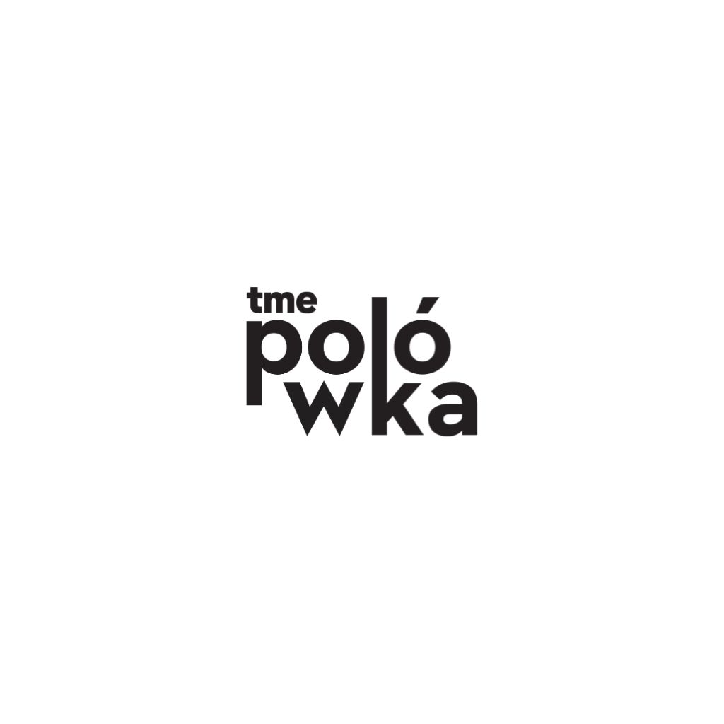 Logotyp tme Polówka na białym tle.