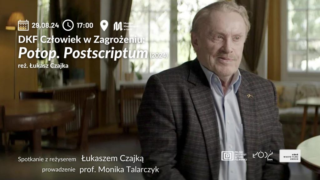 Kadr z filmu "Potop. Postscriptum". Na pierwszym planie znajduje się Daniel Olbrychski.