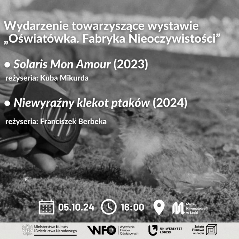 plakat do wydarzenia - pokaz filmow towarzyszacy wystawie czasowej